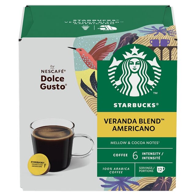 Starbucks Veranda Coffee Pods von Nescafe Dolce Gusto 12 pro Packung