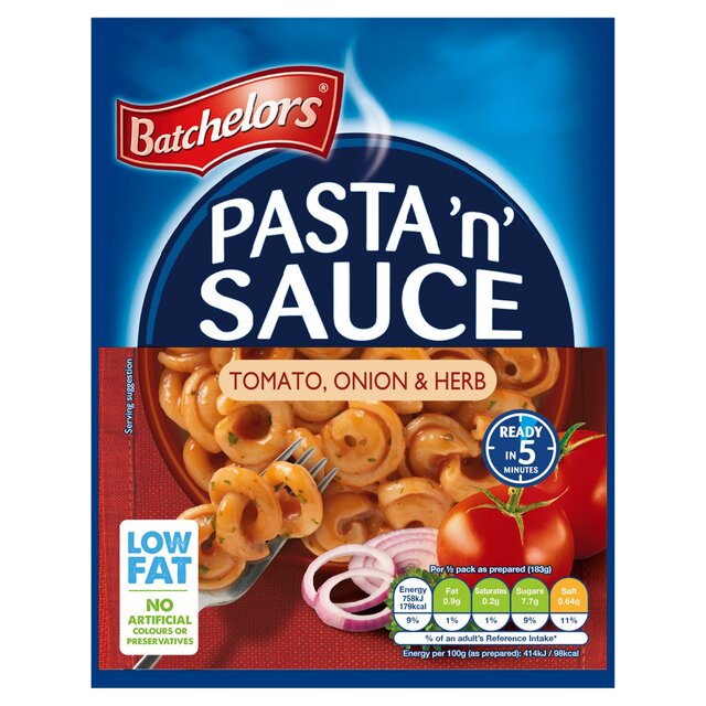 Batchelors Pasta n Sauce Tomato Cebolla y hierba 99G