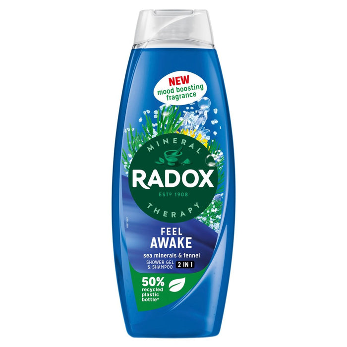 Radox fühlen wach Stimmungssteigerung 2 in 1 Duschgel & Shampoo 675ml