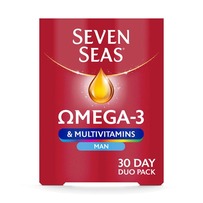 سفن سيز أوميغا 3 والفيتامينات المتعددة للرجال 60 لكل عبوة
