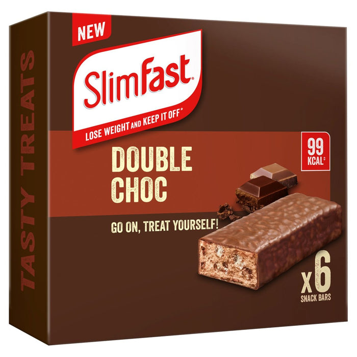 SlimFast Core Double Choc Snack Bar 6 × 25 لكل علبة