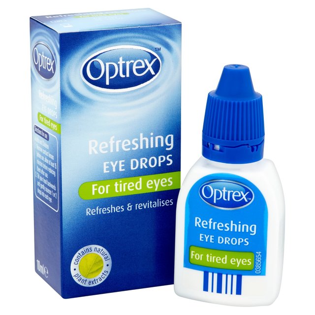 قطرات العين المنعشة من أوبتريكس للعيون المتعبة، 10 مل