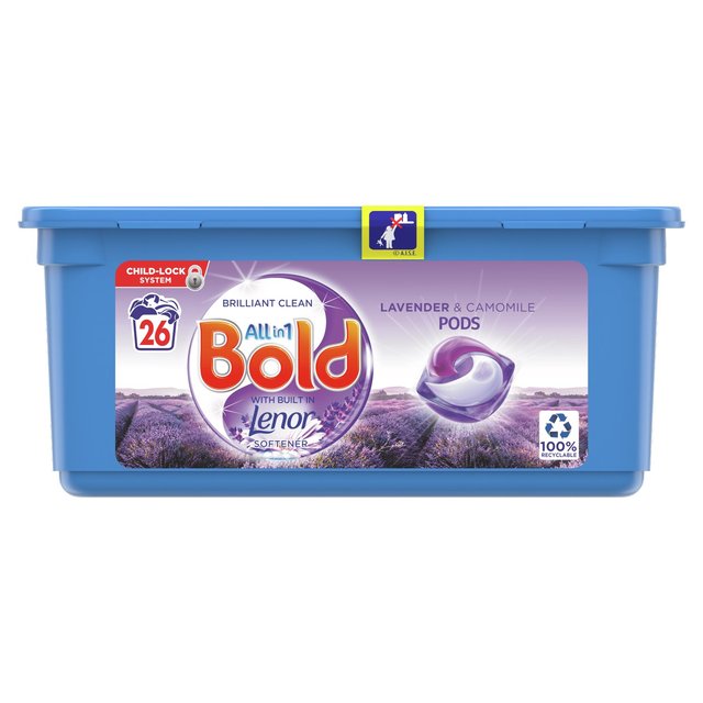 BOLD All-in-1 Pods Waschenkapseln Lavendel & Camomile 26 Wäsche