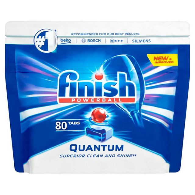 Terminez les comprimés de lave-vaisselle maximum quantum original 80 par pack