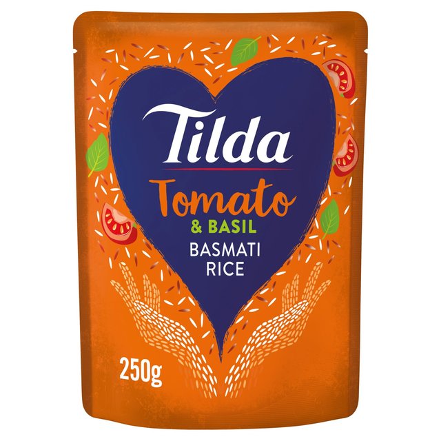 تيلدا ميكروويف بالطماطم والريحان أرز بسمتي 250 جرام