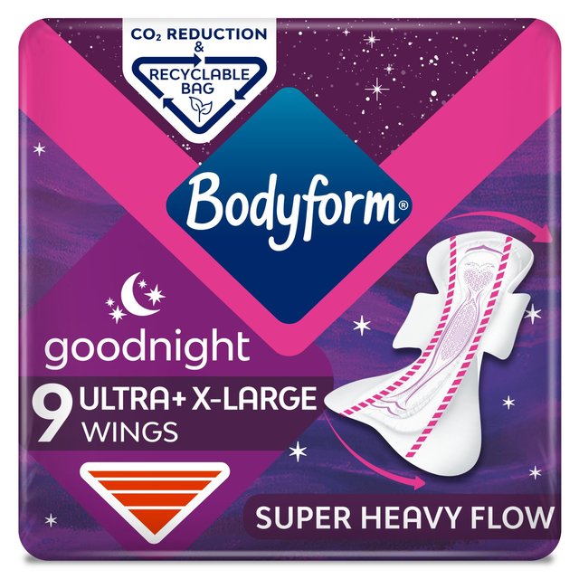 Bodyform Ultra Night Extra 9 لكل عبوة