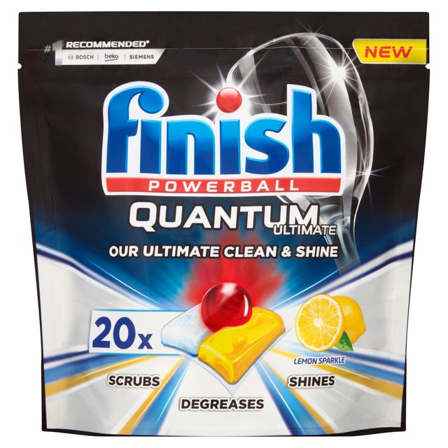 Terminer les comprimés de lave-vaisselle quantique ultime citron 20 par paquet