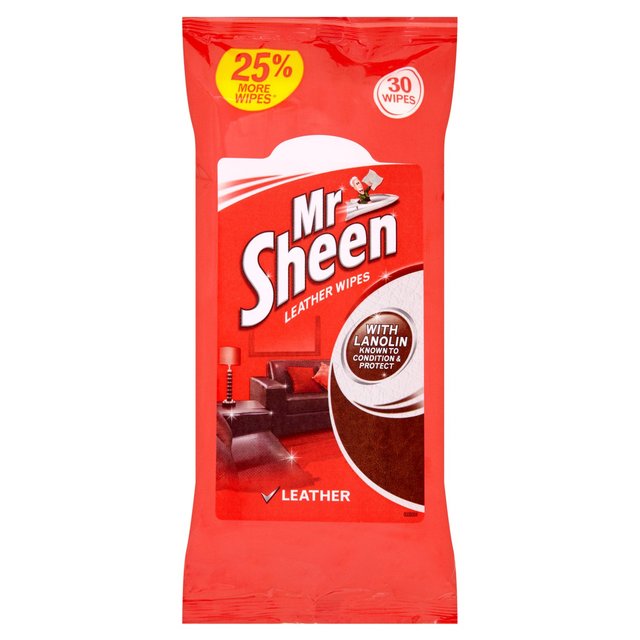 Mr Sheen Leather Polish Wipes 30 por paquete 