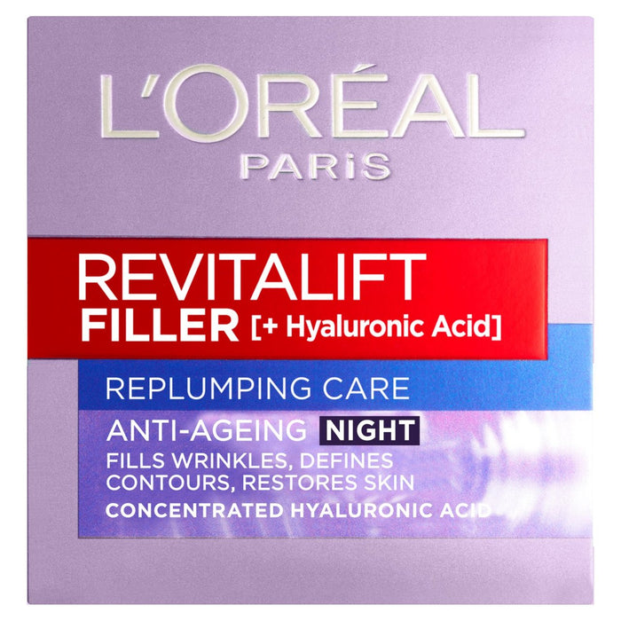 L'Oreal Paris Revitalift Filler & Hialuronic Acid Anti -Envejor Night Cream
