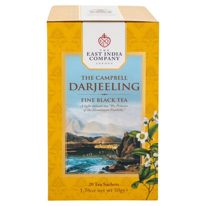 شركة الهند الشرقية كامبل دارجيلنج أكياس الشاي الأسود 20 لكل علبة