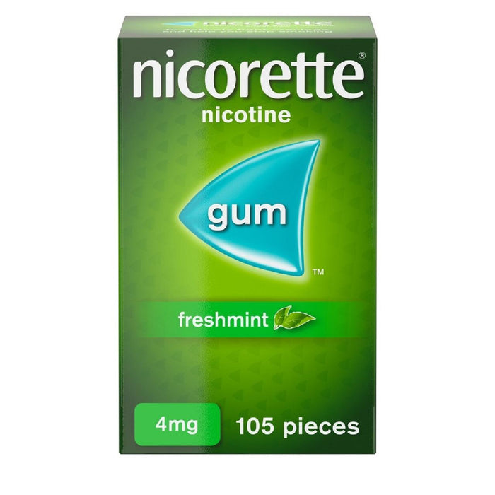 Nicorette Fresh Mint Chewing Gum 4 mg 105 piezas