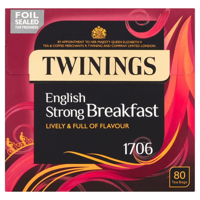 تويننجز - شاي الإفطار الإنجليزي القوي، 80 كيس شاي