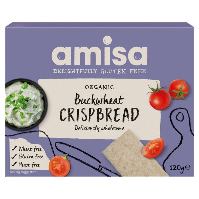 أميسا - خبز مقرمش من الحنطة السوداء العضوية خالي من الغلوتين 120 جرام