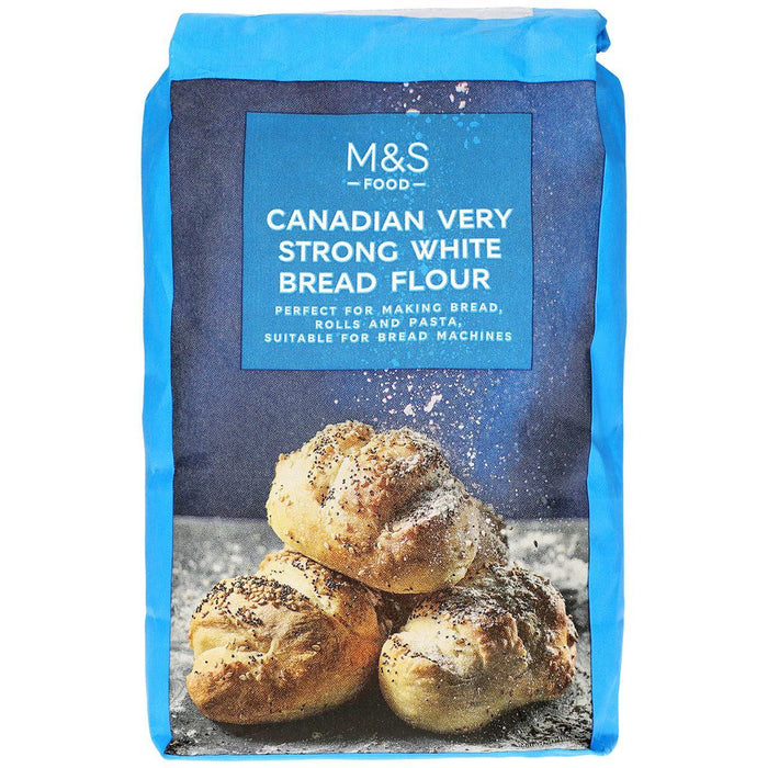 M&S canadiense muy fuerte harina de pan blanco 1.5 kg