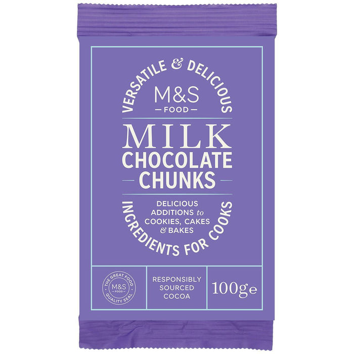 M&S Milk Chocolate Chunks 100g