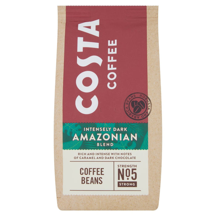 قهوة كوستا - حبوب كاملة بمزيج أمازوني داكن اللون 200 جرام