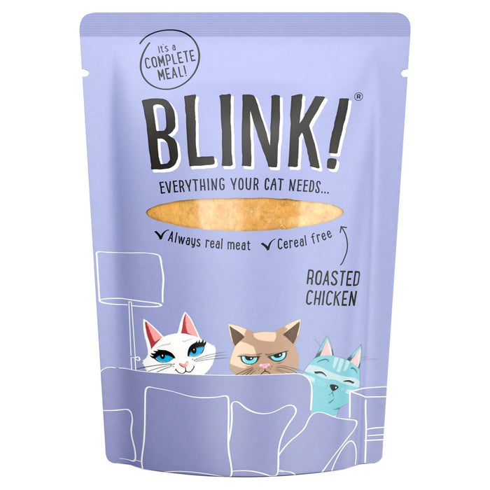 بلينك - كيس طعام القطط الرطب بشرائح الدجاج 85 جرام