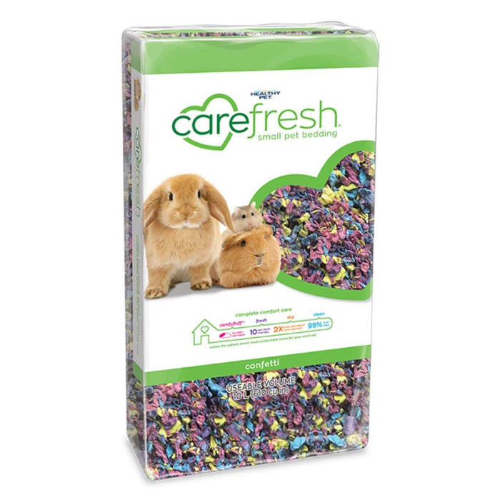 Carefresh Colors Confetti مفروشات الحيوانات الأليفة الصغيرة 10 لتر