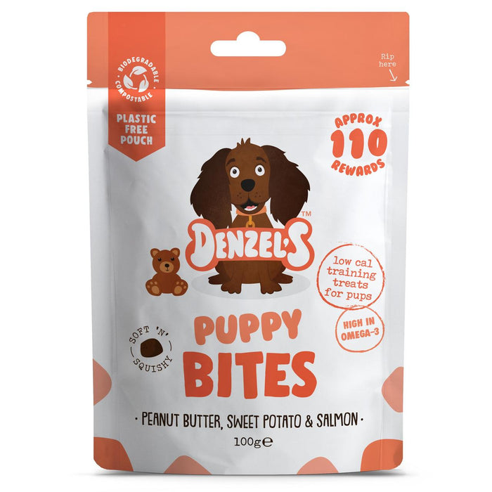 Denzel's Puppy Training Bites Peanut Butter Sweet Potato & Salmon 100g