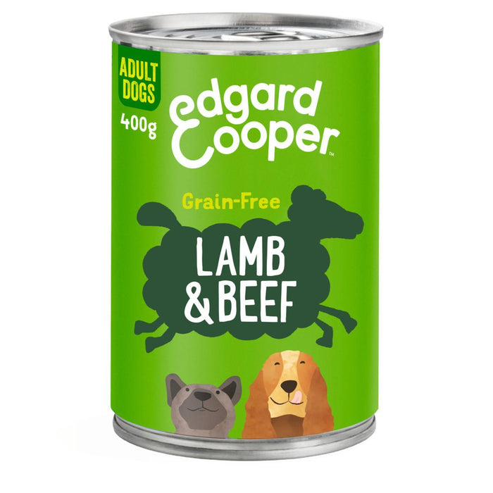 إدجارد آند كوبر طعام الكلاب الرطبة الخالية من الحبوب مع لحم الضأن ولحم البقر 400 جرام