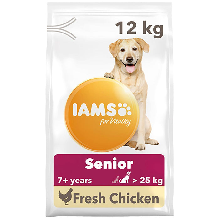 IAMS للحيوية طعام الكلاب الكبيرة الحجم مع الدجاج الطازج 12 كجم