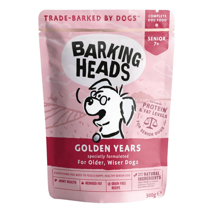 Barking Heads Golden Years Senior Wet Dog Food Pouch 300G