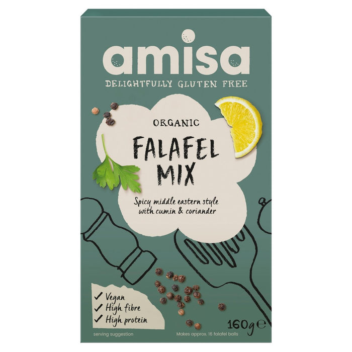 أميسا - خليط فلافل عضوي خالي من الغلوتين 160 جرام