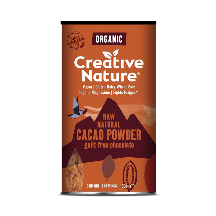 كرياتيف نيتشر مسحوق الكاكاو البيروفي العضوي 100 جرام