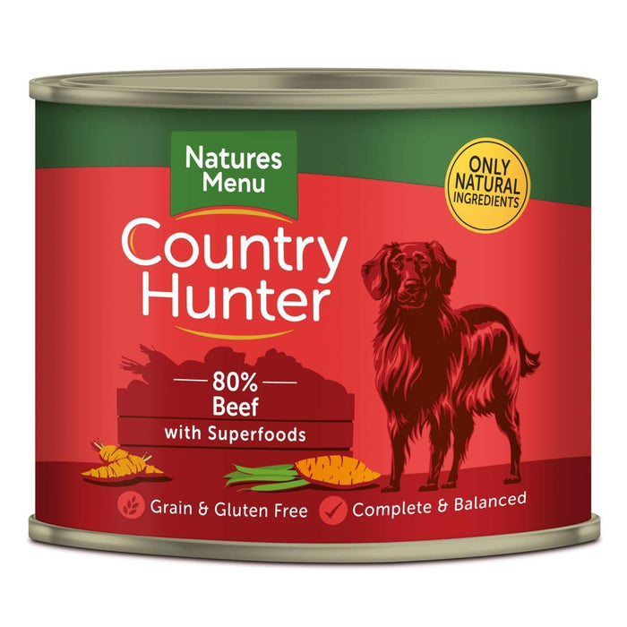 قائمة الطبيعة - علب لحم البقر كونتري هنتر سوبر فود 6 × 600 جم