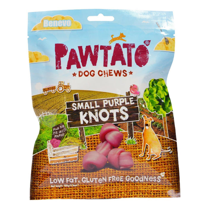 Pawtato حلوى نباتية للكلاب بعقدة أرجوانية 150 جرام