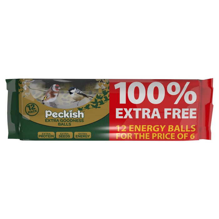 Peckish Extra Goodness Wild Bird Energy Ball 6+6 إضافية مجانًا