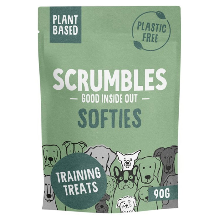 سكرامبلز سوفتيز مكافآت تدريب الكلاب ذات أساس نباتي 90 جرام