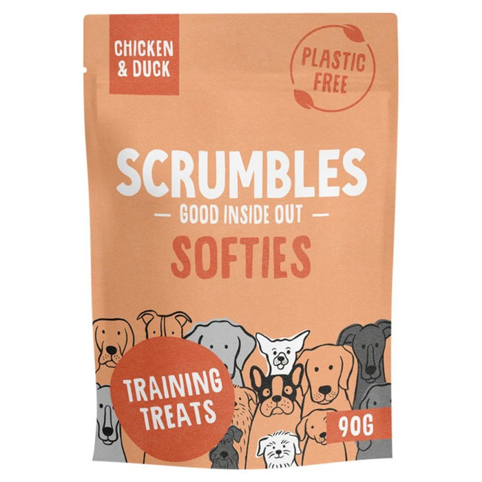 سكرامبلز سوفتيز مكافآت تدريب الكلاب بالدجاج والبط 90 جم
