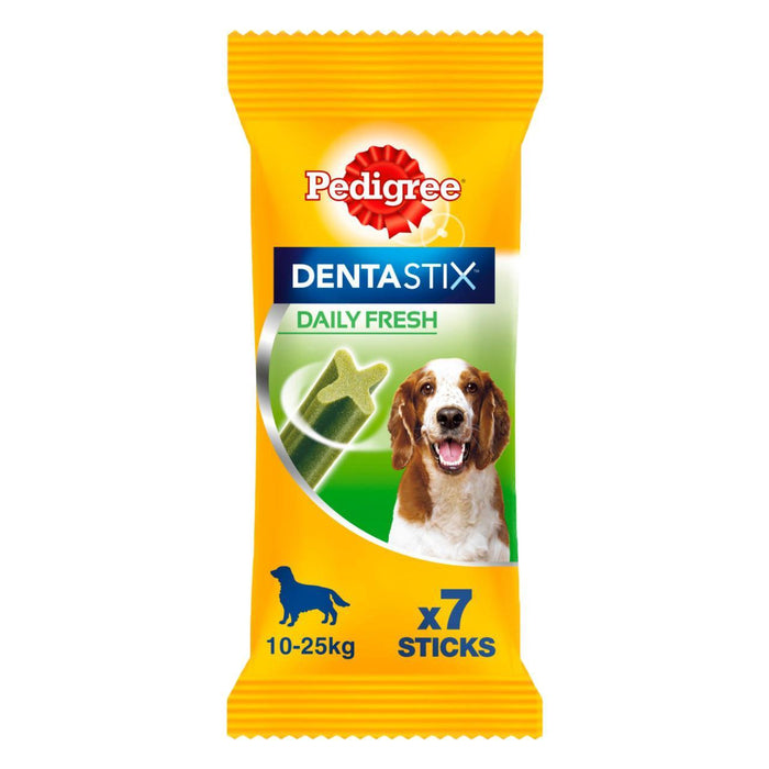 Pedigree Dentastix frische tägliche Erwachsene Medium Dog Dental Leckereien 7 x 26g