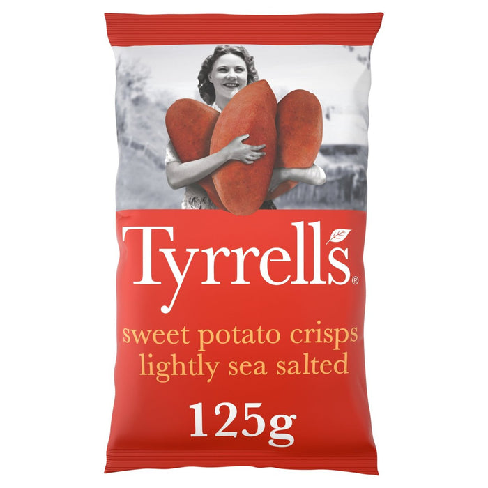 تيريلز - رقائق البطاطس الحلوة المملحة بحرًا خفيفًا، 125 جم