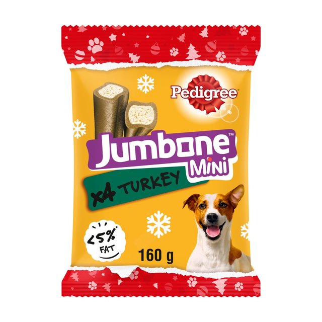 PEDIGREE عيد الميلاد جامبون كلب صغير يعامل مع نكهة تركيا 4 يمضغ