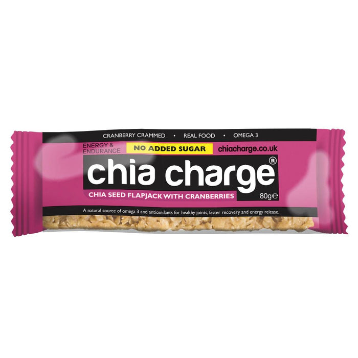 Chia Chia Cranberries Chia Semilla Flapjack No Agregado azúcar 80G
